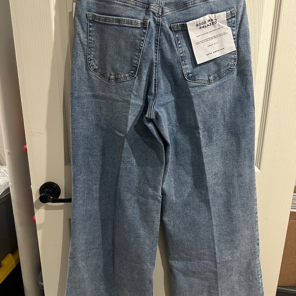 good american palazzo   jean size 14 - Picture 2 of 6